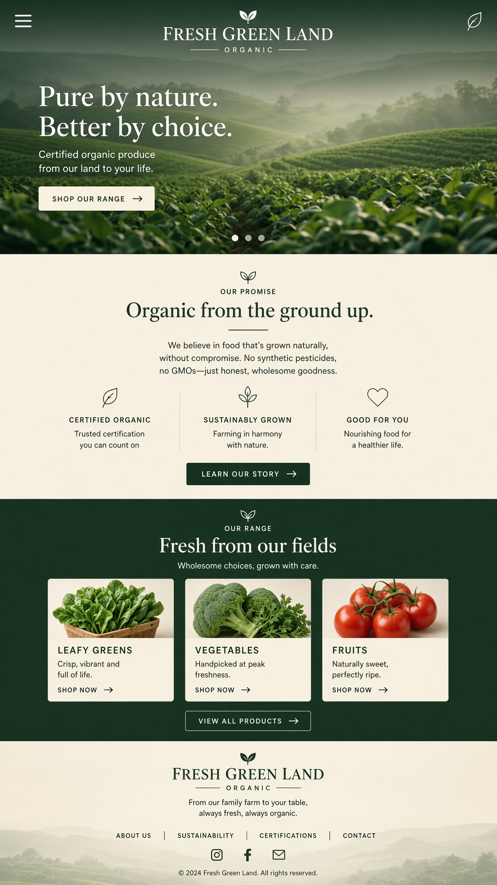 Мобилен изглед на Fresh Green Land